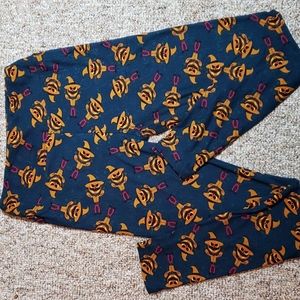 LulaRoe Scary Scarecrow Halloween Leggings One Size